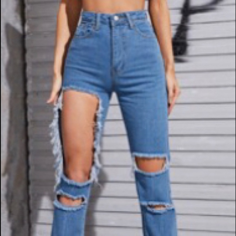 SHEIN boyfriend jeans